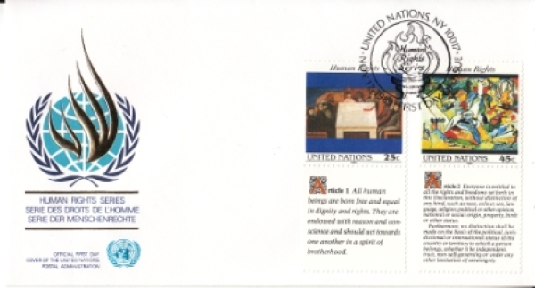 UNO New York FDC 0595 / 0596 ● - 1989